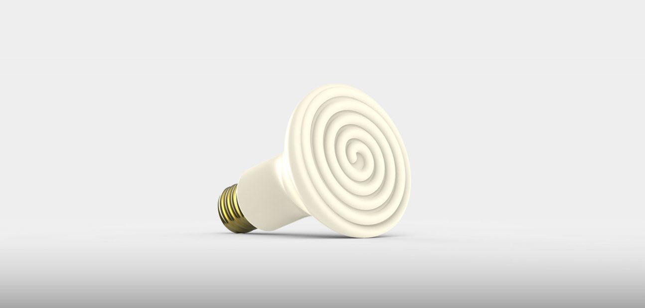 Ceramic Infrared Edison Screw Bulb from Ceramicx